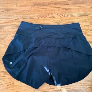 lululemon athletica  Speed Up High-Rise Shorts in black medium nwot